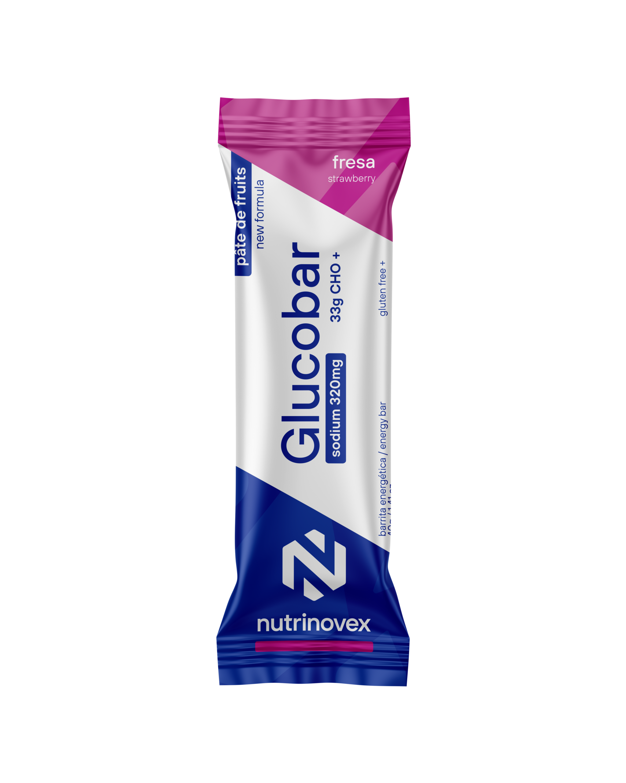 NUTRINOVEX GLUCOBAR Fresa Sodium 320mg 30gr CHO