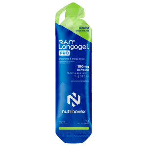 NUTRINOVEX LONGOGEL 360º PRO 180mg Caffeine 375 Sodium 50g cho limón menta