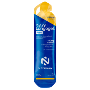NUTRINOVEX LONGOGEL 360º PRO 180mg Caffeine 375 Sodium 50g cho platano