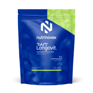 NUTRINOVEX LONGOVIT 360º 51g carbohydrates sodium 480mg 1080g 18 dosis limón menta