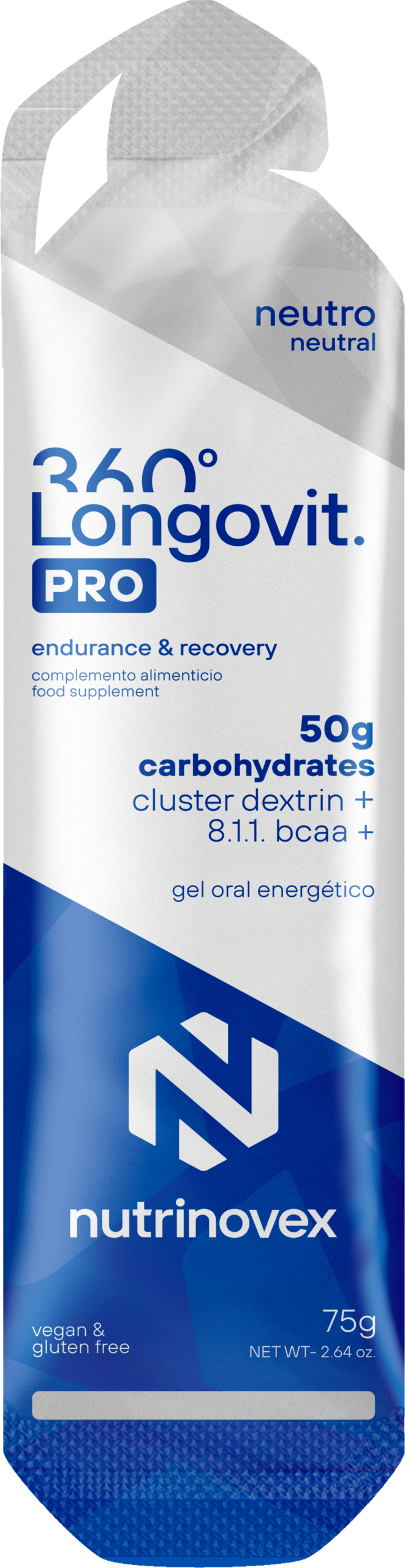 NUTRINOVEX LONGOVIT 360º PRO 50g carbohydrates neutro