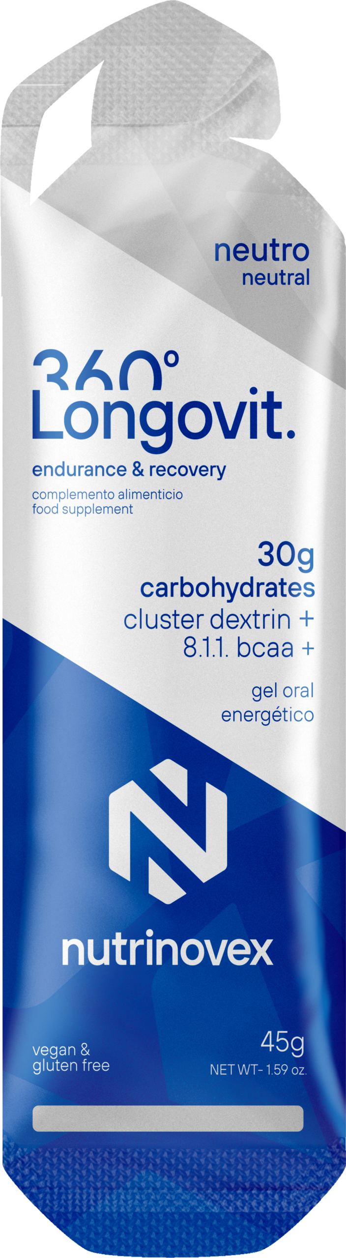 NUTRINOVEX LONGOVIT 360º 30g carbohydrates neutro