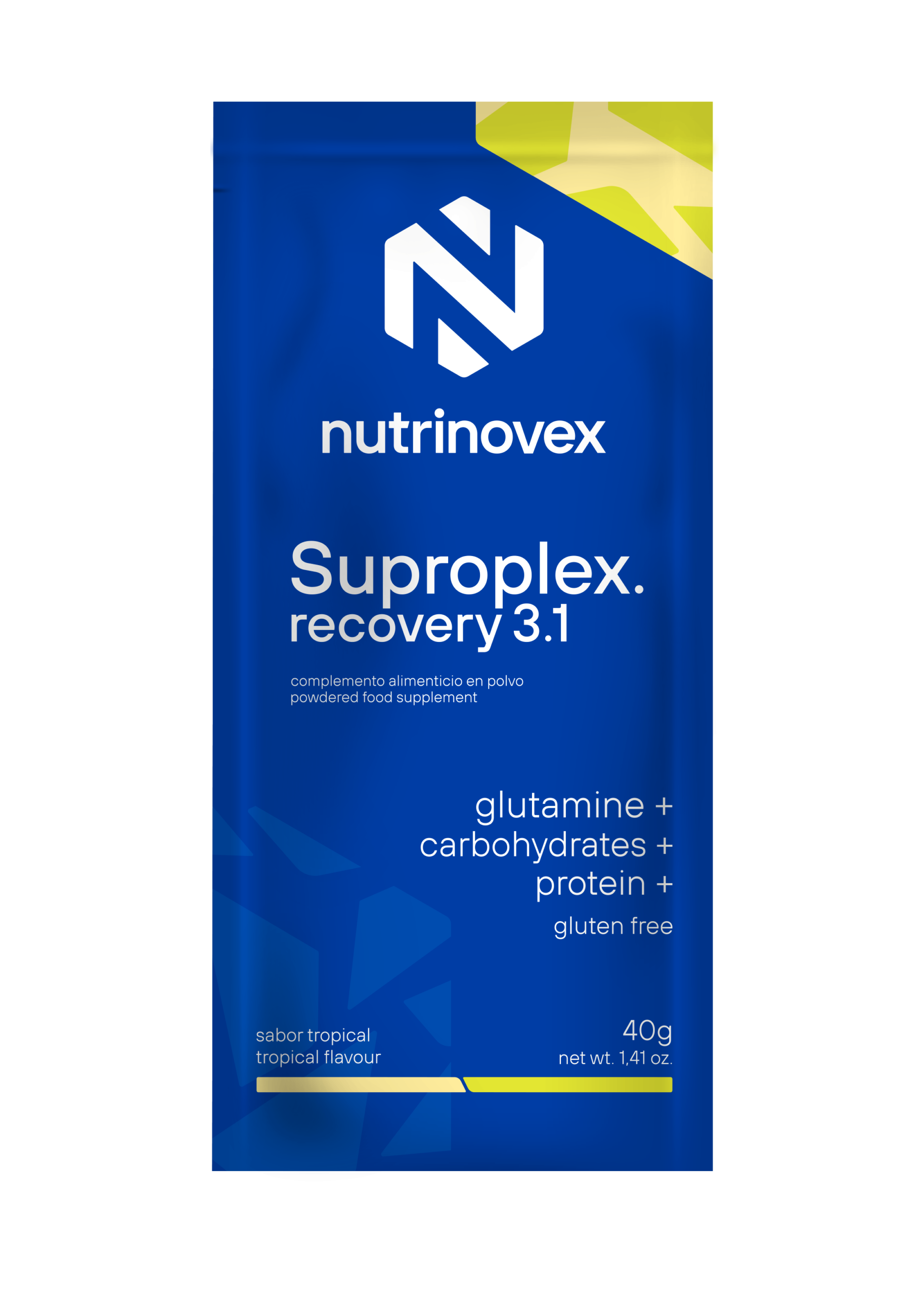 NUTRINOVEX SUPROPLEX. recovery 3.1glutamina carbohydrates protein tropical